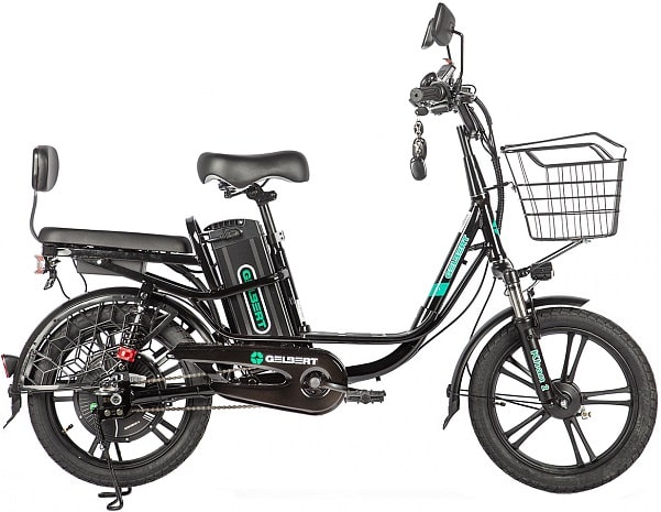 Электровелосипед 18" GELBERT Khan 2 240W/60V/21Ah черный Электровелосипед 18" GELBERT Khan 2 240W/60V/21Ah черный
