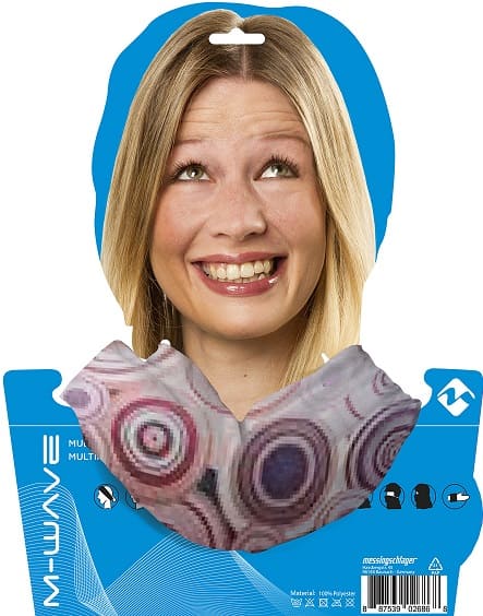 Бандана M-WAVE Crazy Rings полиэстер с м/фиброй 24х48 см серый/фиолетовый 5-715127 Бандана M-WAVE Crazy Rings полиэстер с м/фиброй 24х48 см серый/фиолетовый 5-715127