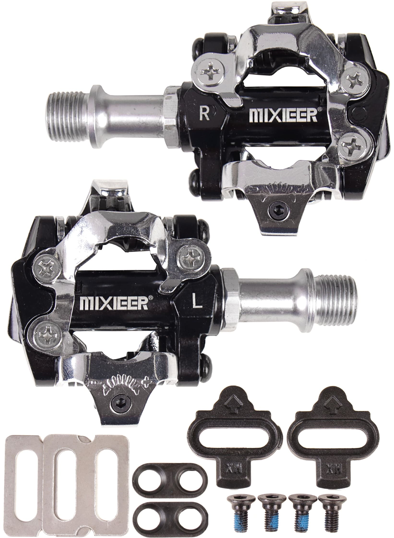 Педали ROAD Mixieer Gengis Khan MX-P520 Al ось Cr-Mo 9/16 п/подшипники контакные черный Педали ROAD Mixieer Gengis Khan MX-P520 Al ось Cr-Mo 9/16 п/подшипники контакные черный