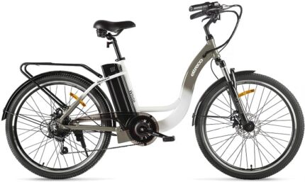 Электровелосипед 26" ELTRECO White Al 250W/36V/8Ah (серый/белый) 20,8 кг(7ск)