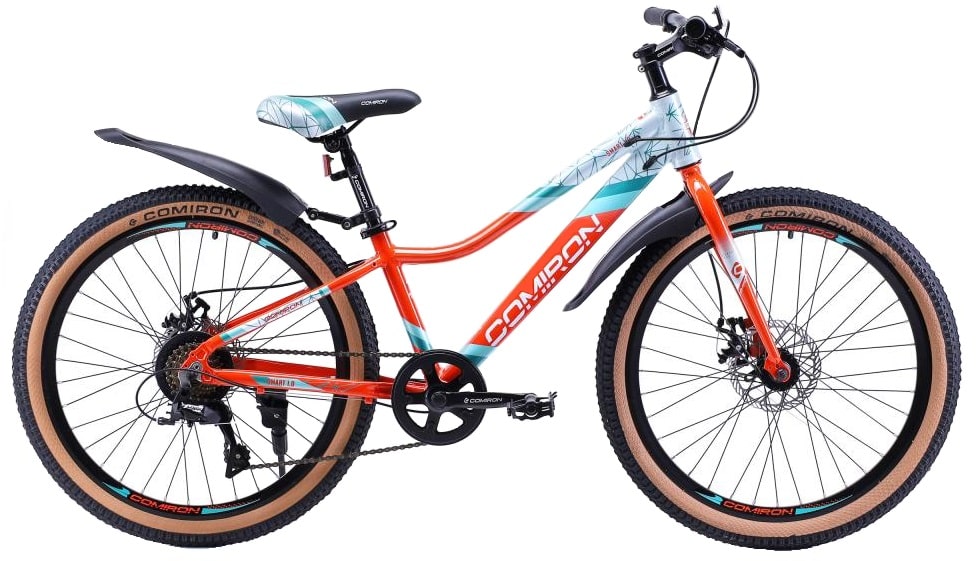Велосипед подростковый 24" COMIRON Smart 1.0 Al 12"(белый/красный) 12,7 кг(7ск) 720242 Велосипед подростковый 24" COMIRON Smart 1.0 Al 12"(белый/красный) 12,7 кг(7ск) 720242