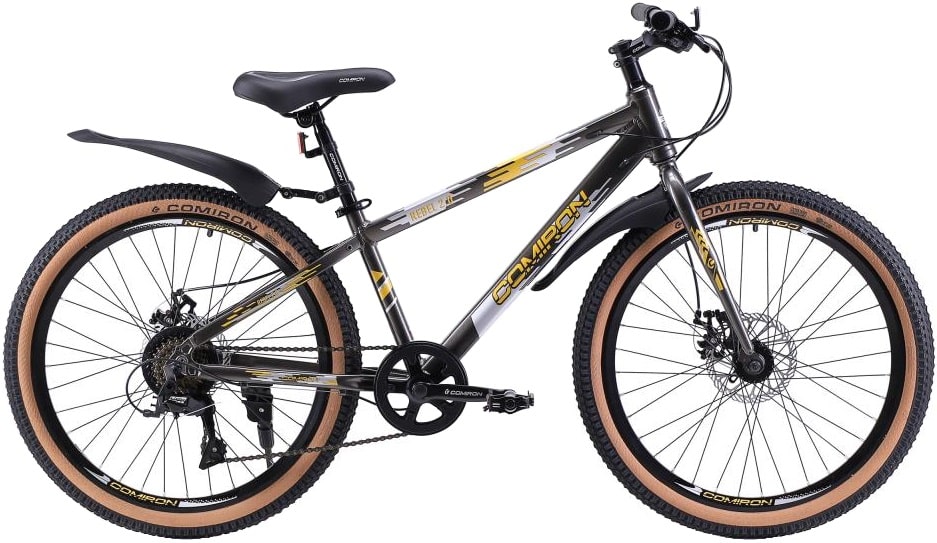 Велосипед подростковый 24" COMIRON Rebel 1.0 Al 13"(черный) 12,8 кг(8ск) 720229 Велосипед подростковый 24" COMIRON Rebel 1.0 Al 13"(черный) 12,8 кг(8ск) 720229