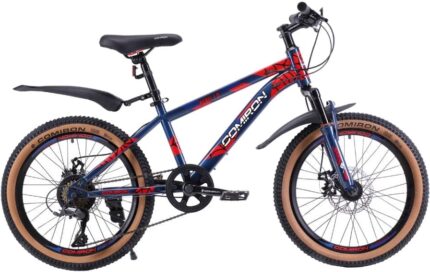 Велосипед детский 20" COMIRON Rebel 2.0 disc 12" (синий/красный) 12,5 кг (7 ск) 685576