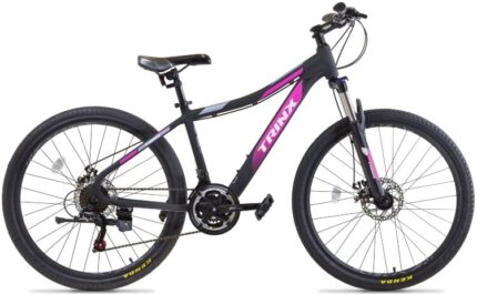 Велосипед горный 26" TRINX N106 Al disc 15,5"(черный/розовый) 14,8 кг(21 ск)