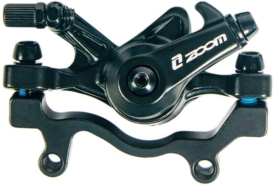 Калипер ZOOM DB-285 F180/R160 (адаптер+калипер+колодки+крепл) черный Калипер ZOOM DB-285 F180/R160 (адаптер+калипер+колодки+крепл) черный