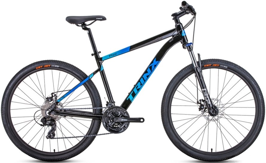 Велосипед горный 27,5" TRINX M500 Elite Al disc 18"(черный/синий) 14,7 кг(24 ск) Велосипед горный 27,5" TRINX M500 Elite Al disc 18"(черный/синий) 14,7 кг(24 ск)