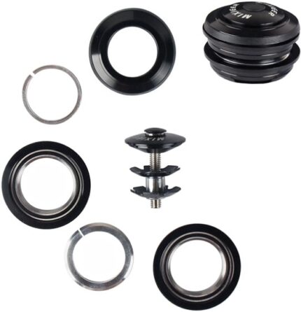 Колонка рулевая MIXIEER QLP-34 б/резьбы п/интегрированная 1-1/8 х 44 х 30 мм п/подшип черный 721463