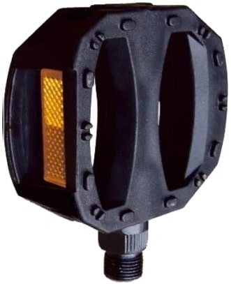 Педали МТВ детские HF-192 пластик 1/2" подшипник с отражателем черный 40105