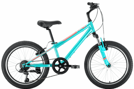 Велосипед детский 20" STARK Respect 1 10" (голубой/красный) 12,,9 кг (7 ск)