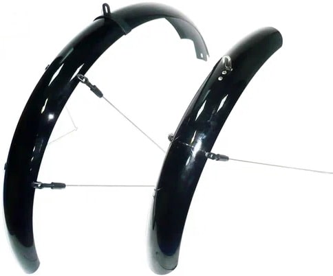 Крылья 20" SW-825F/R м/пластик 80 мм полноразмерные с усами черный Крылья 20" SW-825F/R м/пластик 80 мм полноразмерные с усами черный