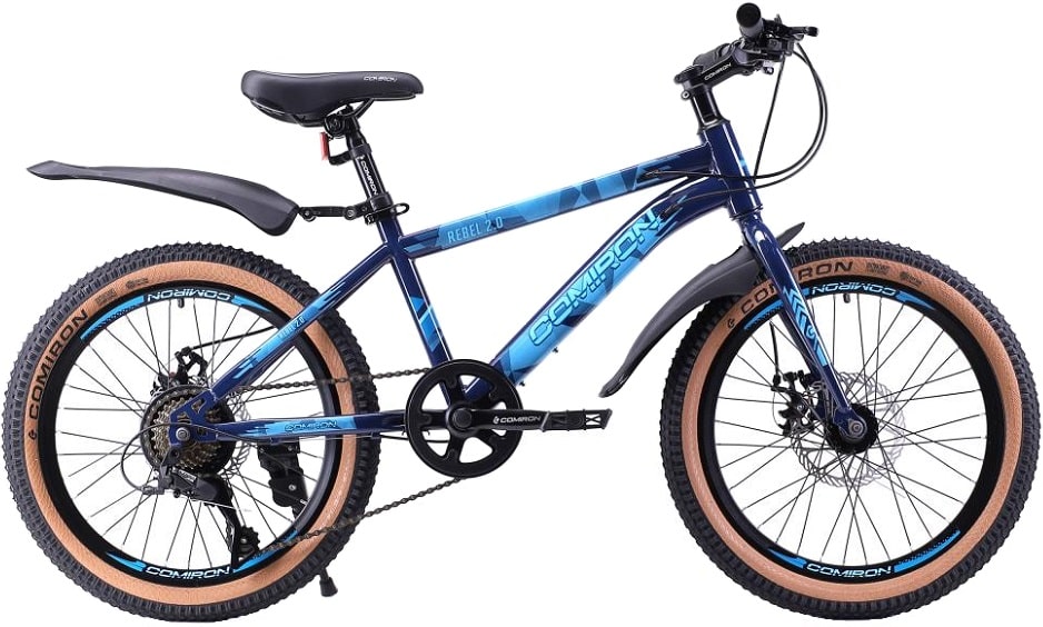 Велосипед детский 20" COMIRON Rebel 1.0 Al disc 12" (синий) 12,1 кг (7 ск) 720238 Велосипед детский 20" COMIRON Rebel 1.0 Al disc 12" (синий) 12,1 кг (7 ск) 720238