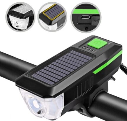 Фара Comiron SUN-2 1 диод 350 lm АКБ 3,7V/2000 mAh USB сигнал черный/зеленый 9364