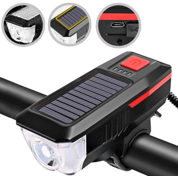 Фара Comiron SUN-2 1 диод 350 lm АКБ 3,7V/2000 mAh USB сигнал черный/красный 9362 Фара Comiron SUN-2 1 диод 350 lm АКБ 3,7V/2000 mAh USB сигнал черный/красный 9362