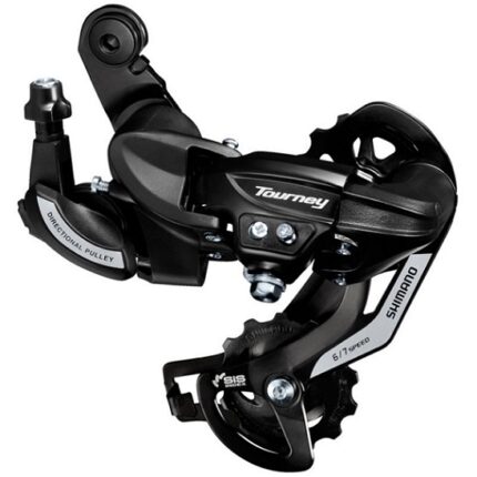 Перекл/задний Shimano Tourney RD-TY500 на петух средний 6/7 ск черный