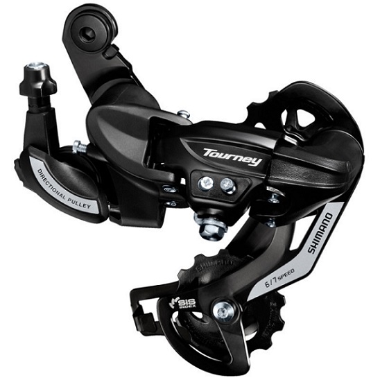 Перекл/задний Shimano Tourney RD-TY500 на петух средний 6/7 ск черный Перекл/задний Shimano Tourney RD-TY500 на петух средний 6/7 ск черный