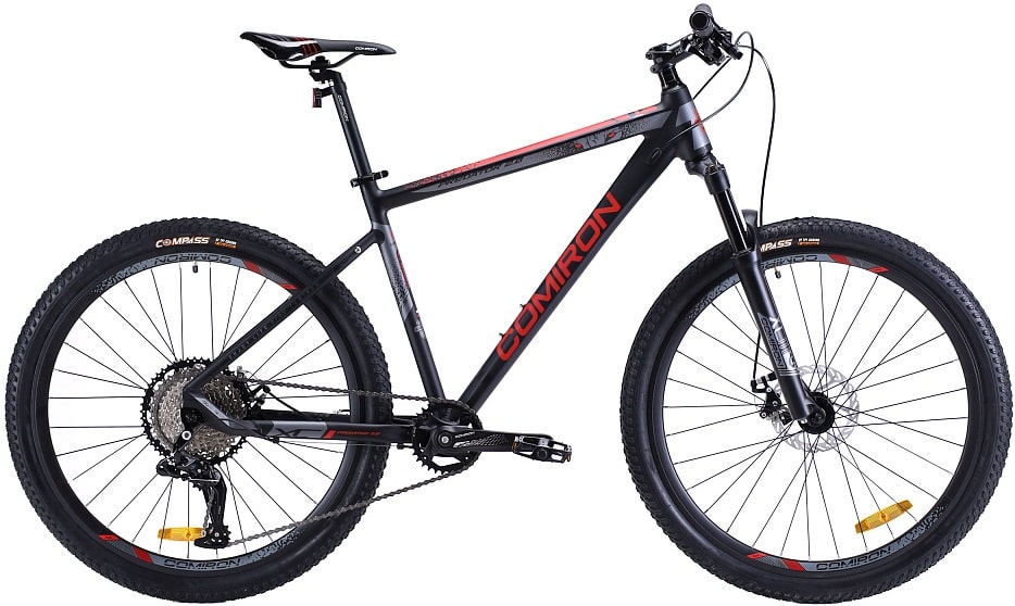 Велосипед горный 27,5" COMIRON Predator 2.0 Al Hdisc 17"(черный/красный) 13,5 кг(11ск) 740904 Велосипед горный 27,5" COMIRON Predator 2.0 Al Hdisc 17"(черный/красный) 13,5 кг(11ск) 740904