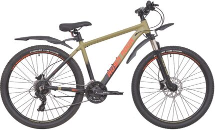 Велосипед горный 27,5" RUSH HOUR XS-745 Al Hdisc 18"(хаки) 14,8 кг(24ск)