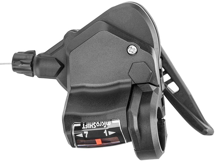 Шифтер Microshift TS-38 7 ск трос нерж 2050 мм черный Шифтер Microshift TS-38 7 ск трос нерж 2050 мм черный