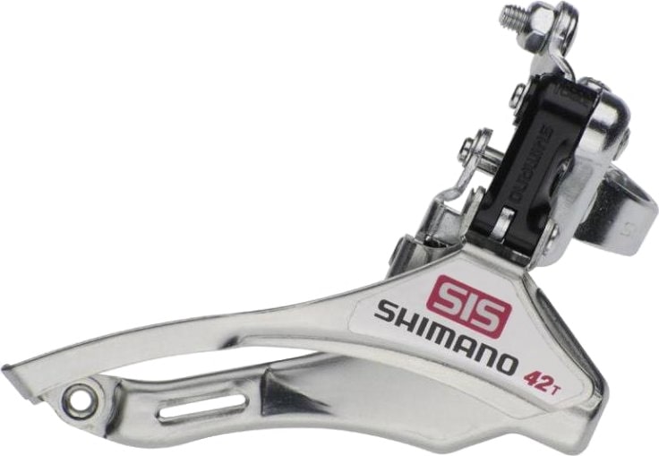 Перекл/передний Shimano Toyrney TY-10 верхняя тяга 28,6 мм (42T) серебро Перекл/передний Shimano Toyrney TY-10 верхняя тяга 28,6 мм (42T) серебро