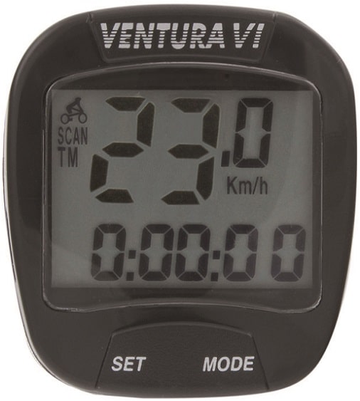 Компьютер вело Ventura VI 6 функций черный 5-244530 Компьютер вело Ventura VI 6 функций черный 5-244530