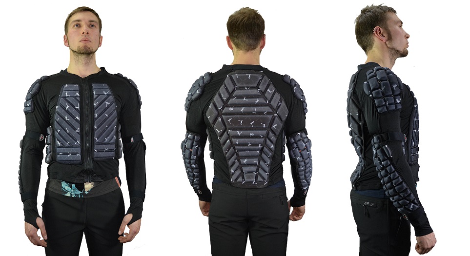 Защита-куртка гель сноуборд. (XL) серый Защита-куртка гель сноуборд. (XL) серый