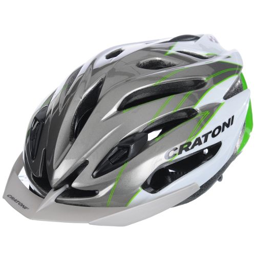 Шлем CRATONY C-Air-Youth сеточка 19 отв M/L (54 - 59 см) серебро/зеленый Шлем CRATONY C-Air-Youth сеточка 19 отв M/L (54 - 59 см) серебро/зеленый