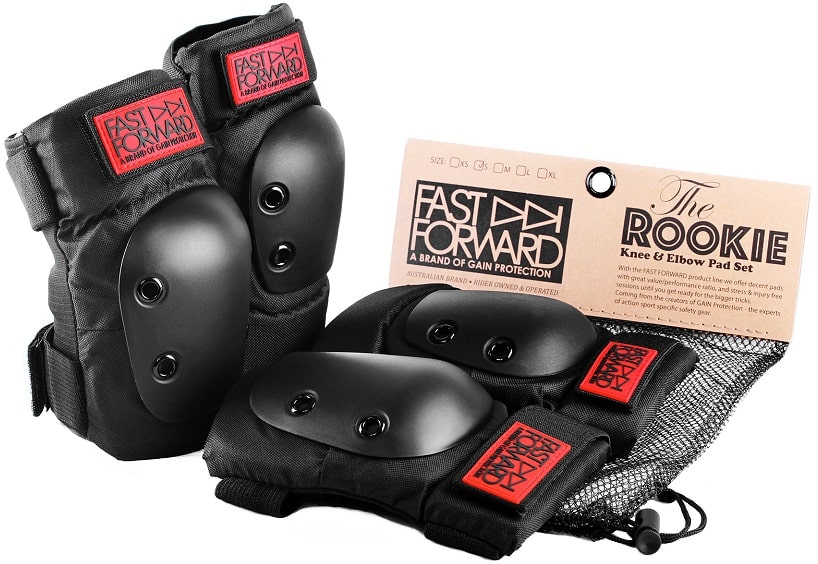 Защита GAIN Fast Forward Rookie на колени и локти (L) черный 03-100683 Защита GAIN Fast Forward Rookie на колени и локти (L) черный 03-100683