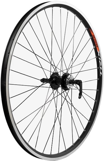 Колесо заднее 24" Al/2 36H Veros втулка Al (Shunfeng) диск 6б эксц черный