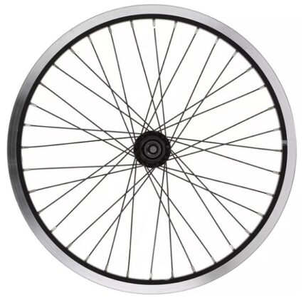 Колесо переднее 20" Al/1 48H Veros втулка Fe (Shunfeng) гайки BMX черный