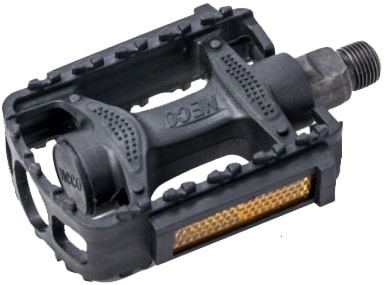 Педали МТВ Neco WP-251-1 пластик 9/16 отражатель черный 3032603-24