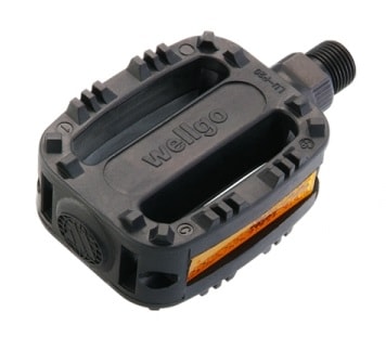 Педали МТВ детские Wellgo LU-P20 пластик резьба 1/2" черный 6-14120