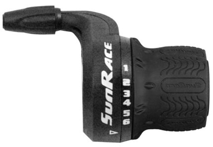 Шифтер SunRace M-27 Grip Shift 6 ск трос 2100 мм черный 06-201363
