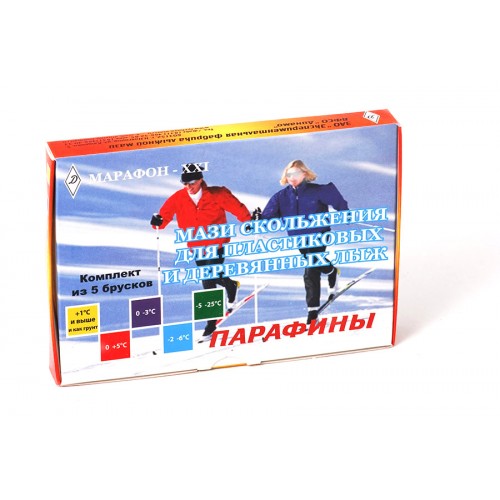 Парафин/набор Марафон XXI 5 шт (+10/+1)(+5/0)(0/-3)(-2/-6)(-5/-25) 180 гр Парафин/набор Марафон XXI 5 шт (+10/+1)(+5/0)(0/-3)(-2/-6)(-5/-25) 180 гр