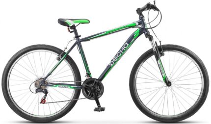 Велосипед горный 27,5" ДЕСНА 2710 V 17,5"(серый/зеленый) 17,3 кг(21ск)