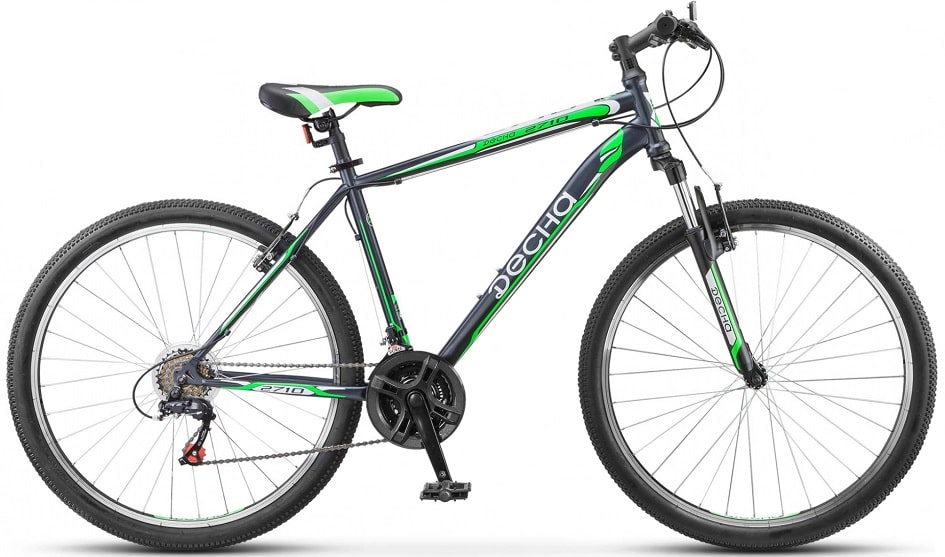 Велосипед горный 27,5" ДЕСНА 2710 V 17,5"(серый/зеленый) 17,3 кг(21ск) Велосипед горный 27,5" ДЕСНА 2710 V 17,5"(серый/зеленый) 17,3 кг(21ск)