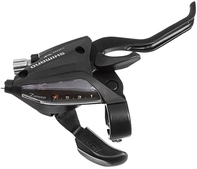 Шифтер/тормоз Shimano Tourney ST-EF500 7 ск трос 2050 мм черный Шифтер/тормоз Shimano Tourney ST-EF500 7 ск трос 2050 мм черный