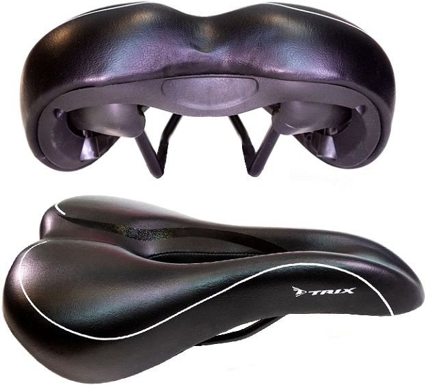 Седло вело Trix AZ-5536-01 265 x 165 мм спорт с вентиляцией замок черный Седло вело Trix AZ-5536-01 265 x 165 мм спорт с вентиляцией замок черный