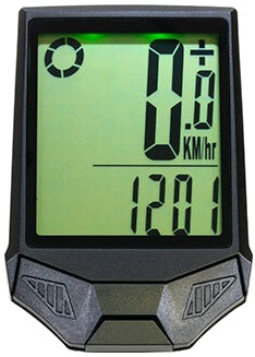 Компьютер вело TRIX TX-18L CP беспроводной 18 фукций подсветка экрана черный