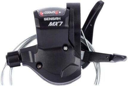 Шифтер Sensan MX-7 SL левый 3 скор трос 1850 мм 152 гр черный