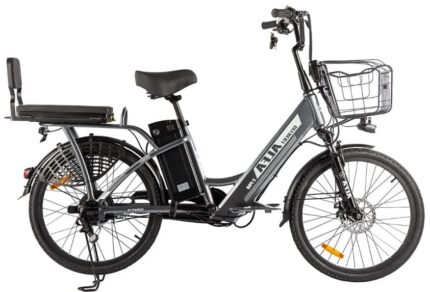 Электровелосипед 24" GELBERT Alfa 2 PRO Al 500W/48V/13Ah (серый) 36 кг(1ск)