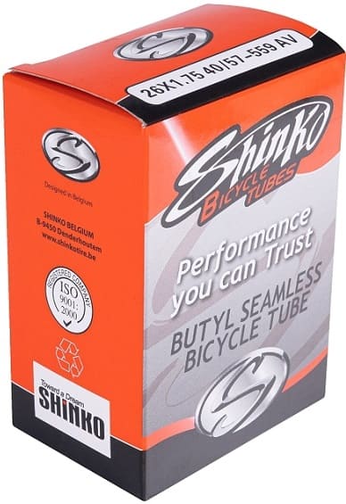 Камера 26 SHINKO 26 x 1,5-2,125 (40/57-559) A/V 33 мм б/шовная черный 14493