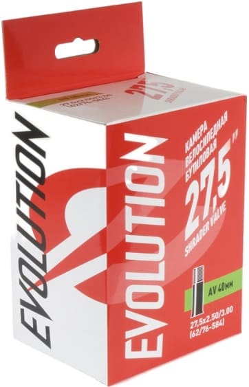 Камера 27,5 EVOLUTION 27.5 х2,50/3,0 (62/76-584) A/V 40 мм черный