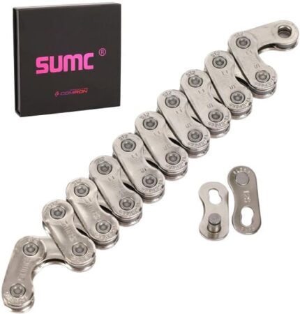 Цепь вело Sumc S-12 Pro 126 звеньев 1/2 х 11/128" 12 ск замок серебро