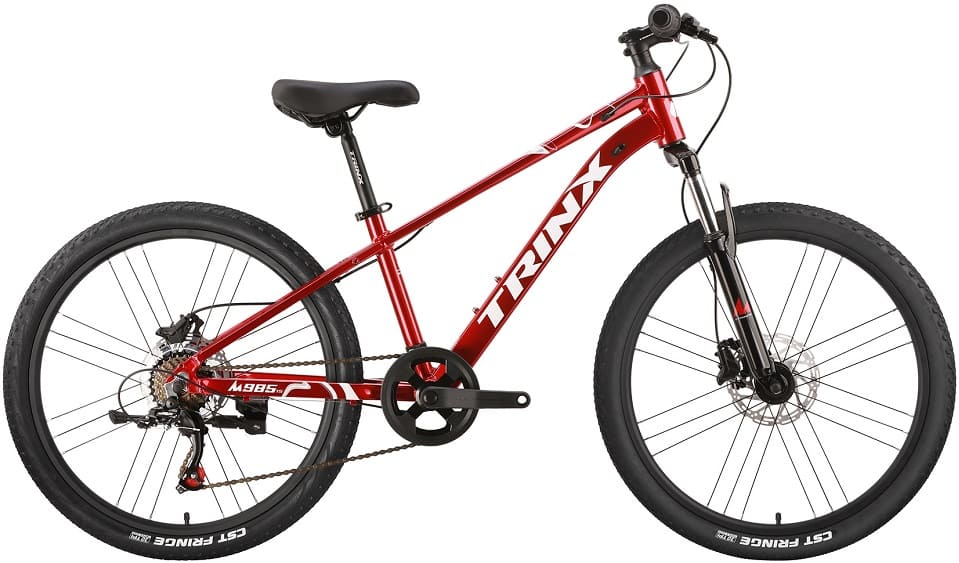 Велосипед подростковый 24" TRINX M985 HD Al 12"(красный/белый) 12,4 кг(7ск) Велосипед подростковый 24" TRINX M985 HD Al 12"(красный/белый) 12,4 кг(7ск)